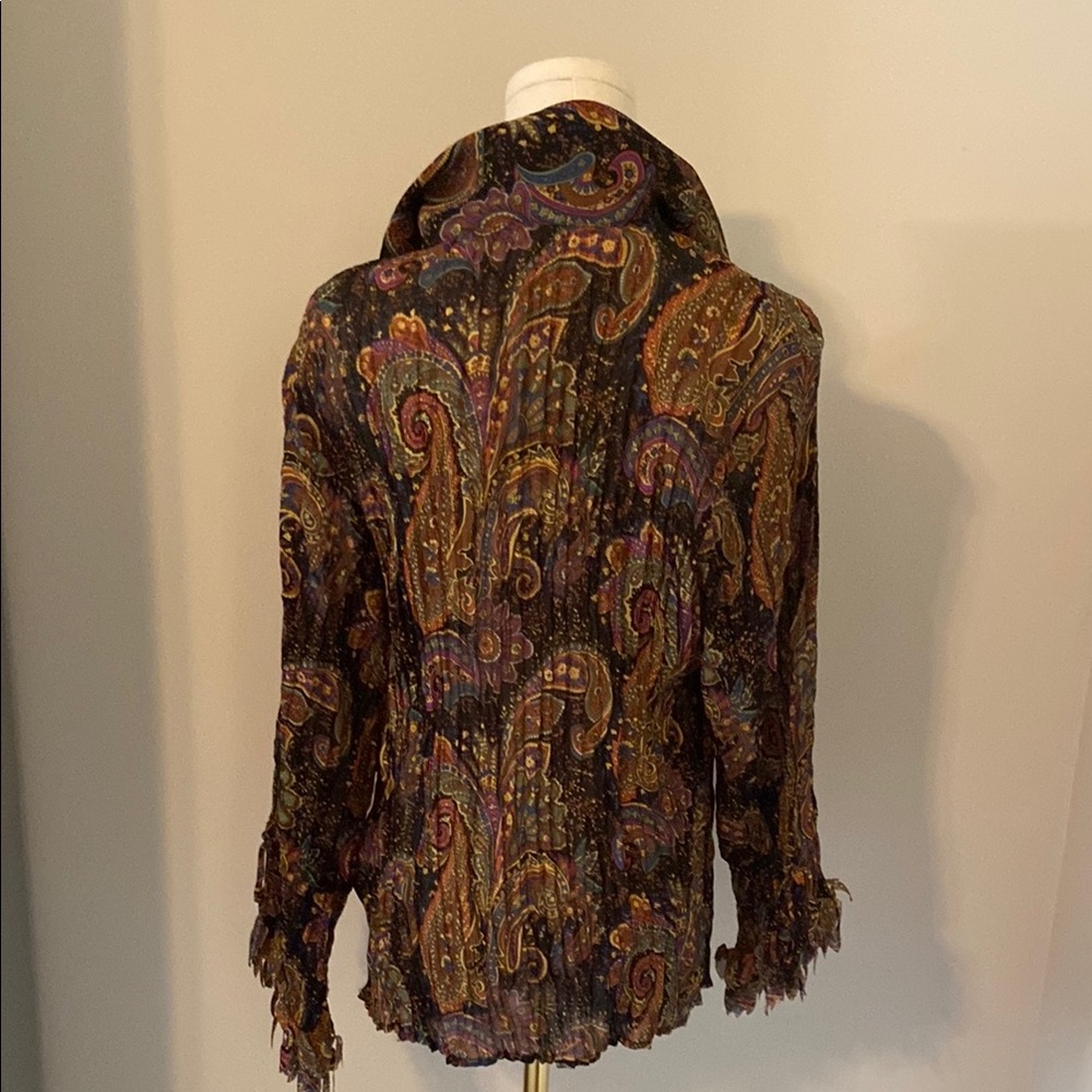 Paisley Ruffle Blouse - Multicolor - Picture 3 of 3